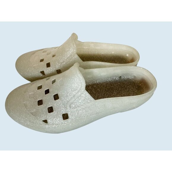 VANS Slip On Mule TRK Glitter Gray Sandal Waterproof Size 8.5 - Picture 4 of 8